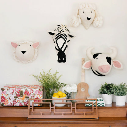Handmade 3D Animal Wall Decor for Kids' Room