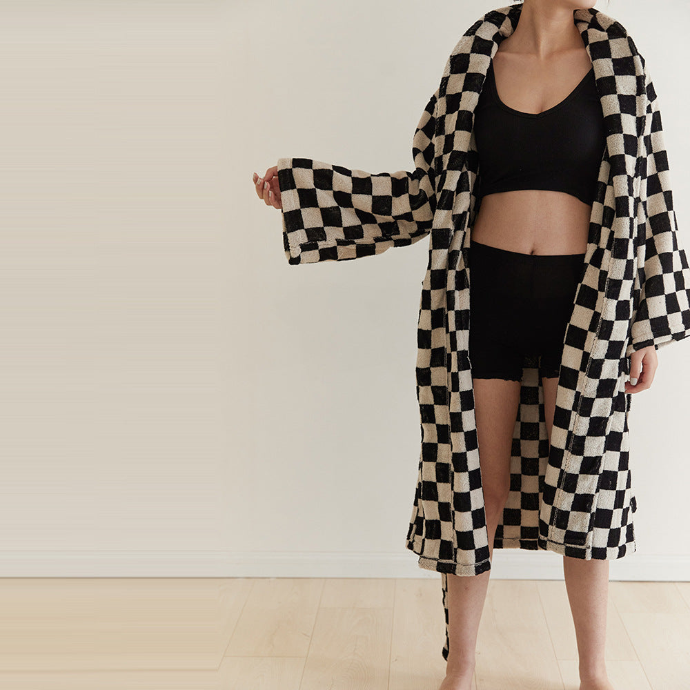 Simple Men's and Women's Bathrobe Towel