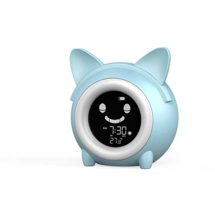 Creative Cartoon Alarm Clock with Night Light for Kids