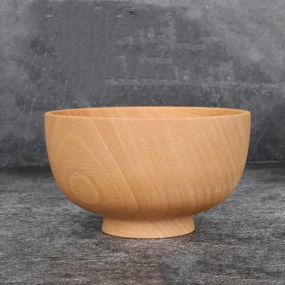 Unfinished Wax-Free Wooden Bowl