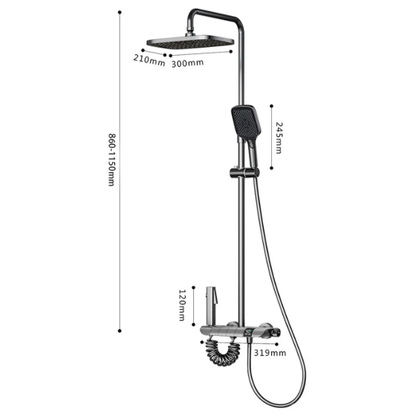Shower Set with Digital Display