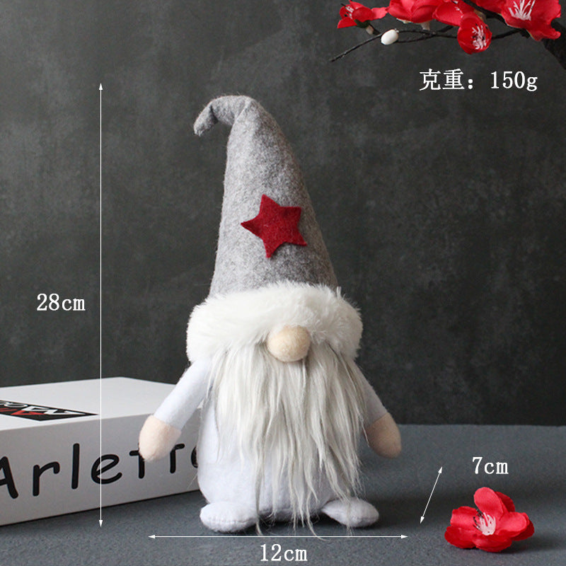 Creative Hooded Faceless Doll Christmas Gnome Plush Decor