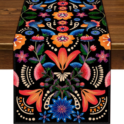 Linen Table Runner for Home and Restaurant Decoration