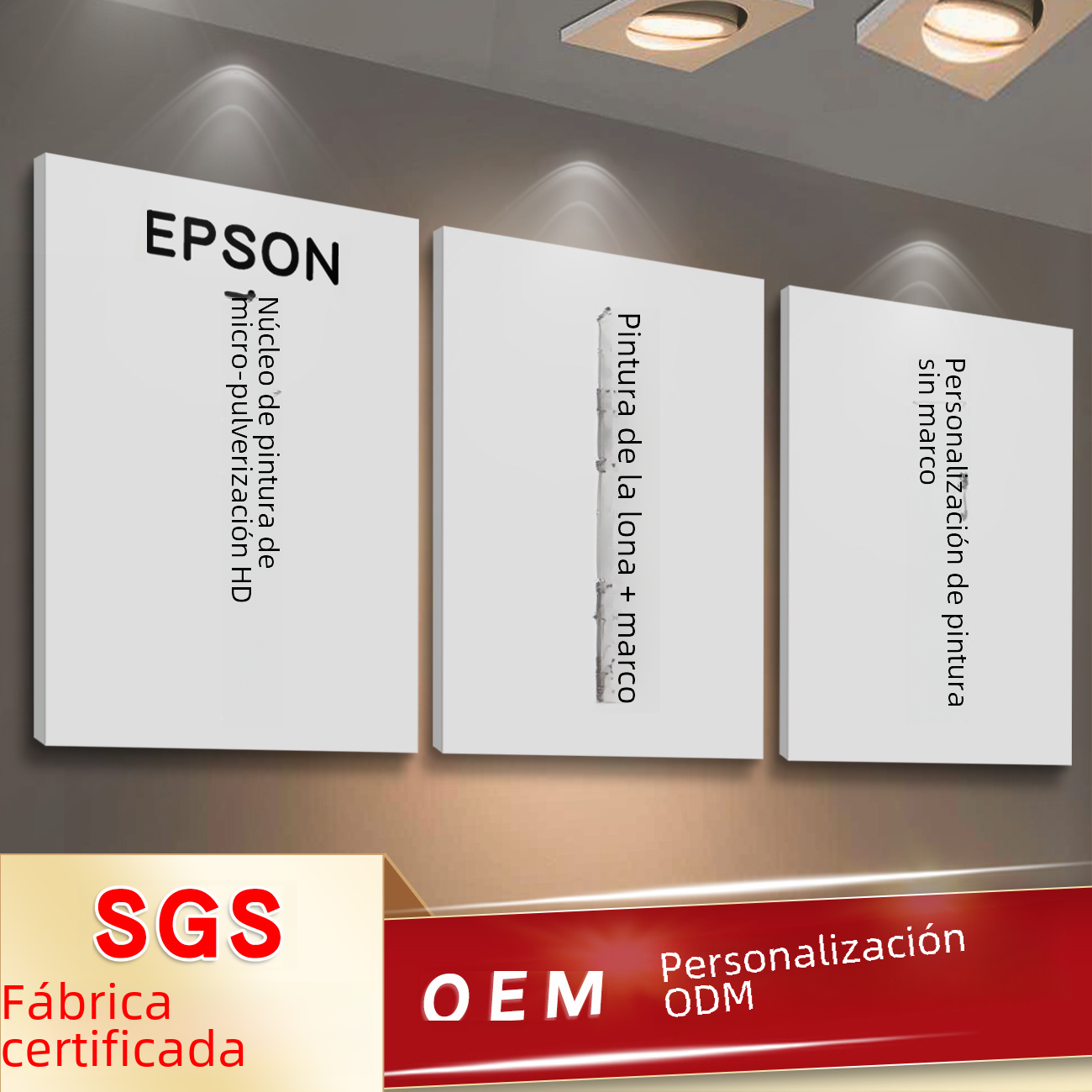 Modern Minimalist Nordic Unframed Canvas Triptych Art