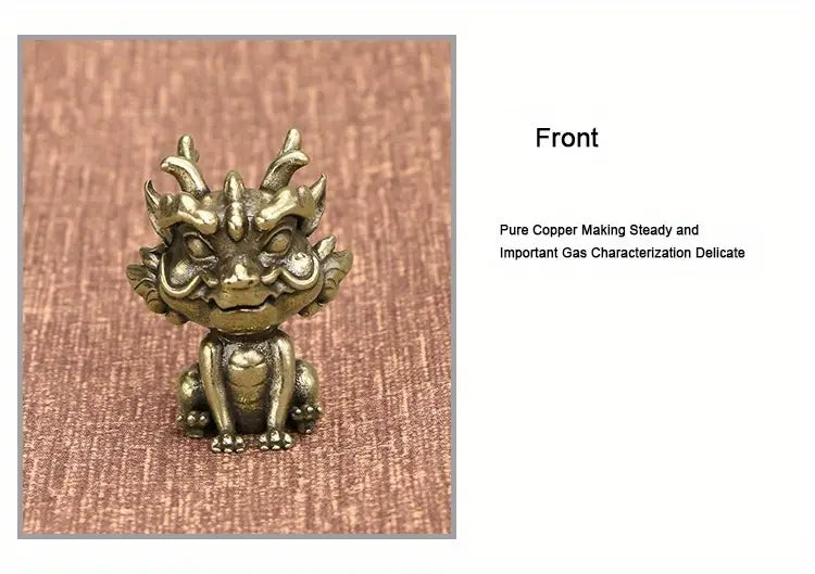 Brass Penguin Ornament - Desktop Sculpture for Decoration