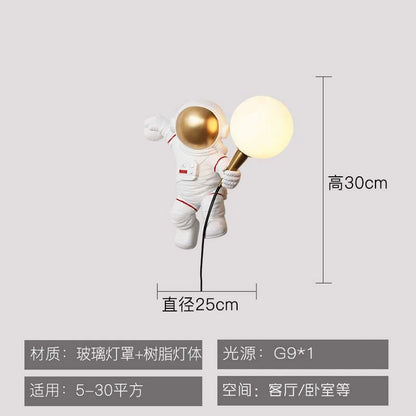 Creative Astronaut Table Lamp for Boys' Bedroom Decor