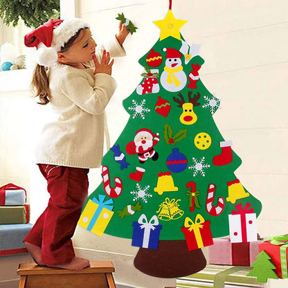 Felt Christmas Tree - DIY 3D Decoration for Holidays