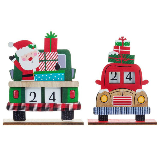 Christmas Advent Calendar 24-Day Countdown Tabletop Decor