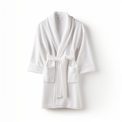 Plush Coral Fleece Bathrobe - Thick & Absorbent