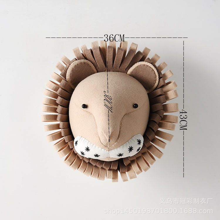 Handmade 3D Animal Wall Decor for Kids' Room