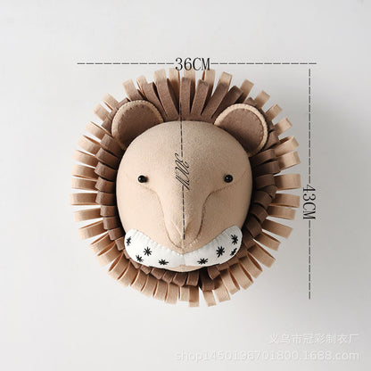 Handmade 3D Animal Wall Decor for Kids' Room