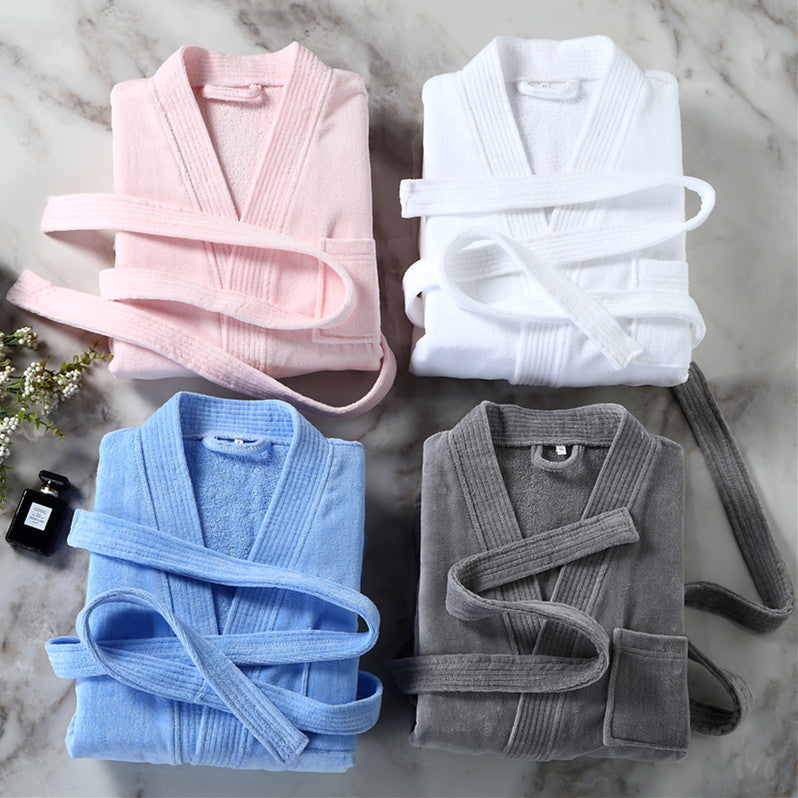 Cotton Hotel Bathrobe for Adults - Unisex Design