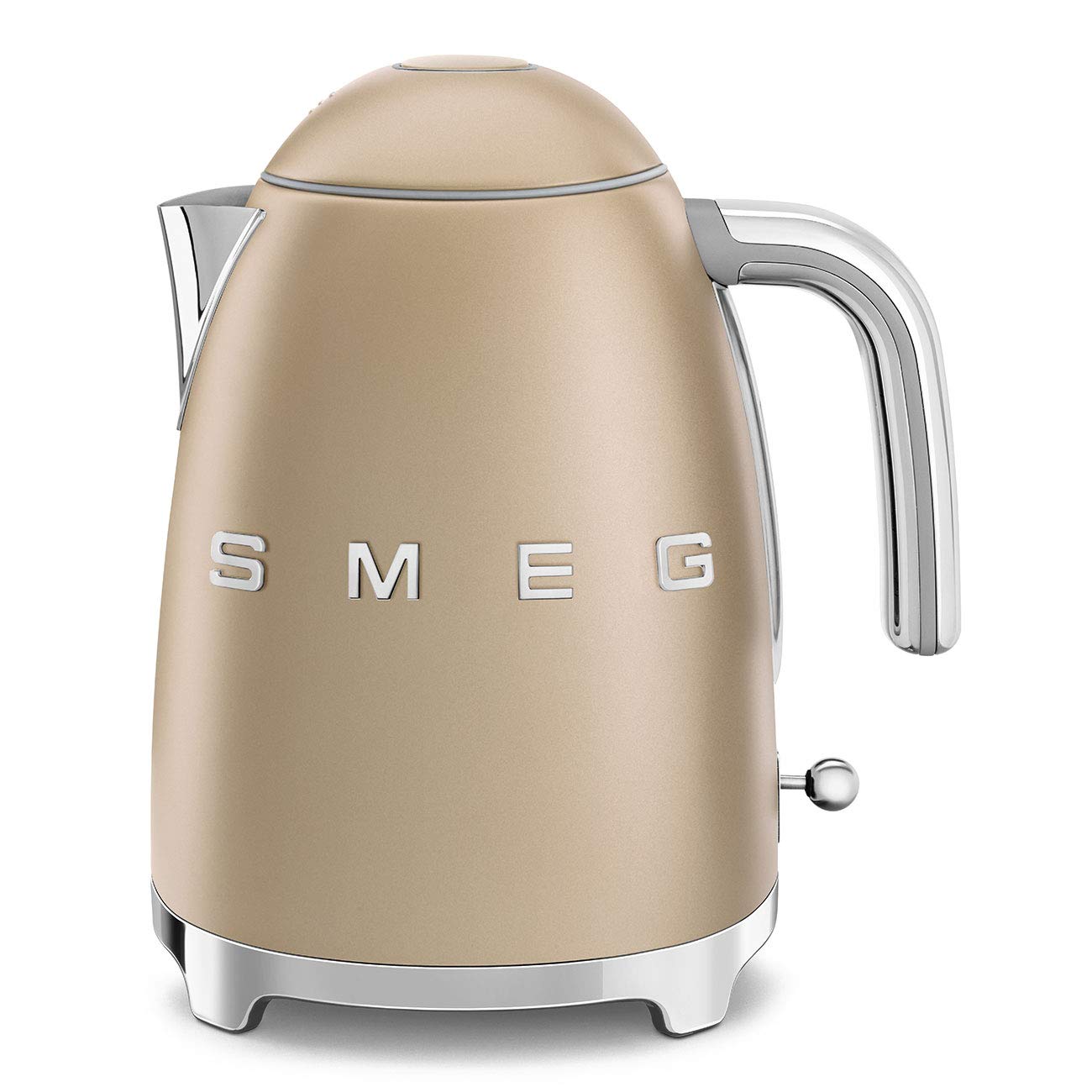 SMEG 50s Retro Style Electric Water Kettle with Automatic Shutoff Removable Base and Water Indicator KLF03CHMUS Matte Campagne