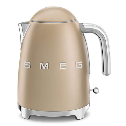 SMEG 50s Retro Style Electric Water Kettle with Automatic Shutoff Removable Base and Water Indicator KLF03CHMUS Matte Campagne