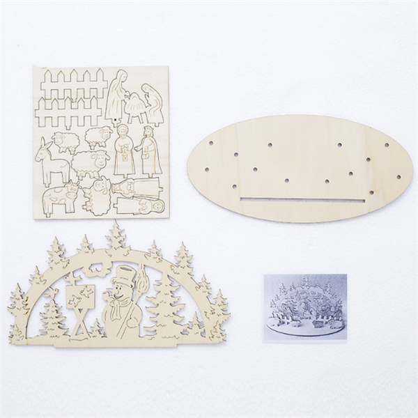 Christmas Wooden Table Decoration and 3D Ornament