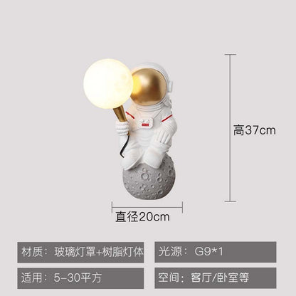 Creative Astronaut Table Lamp for Boys' Bedroom Decor