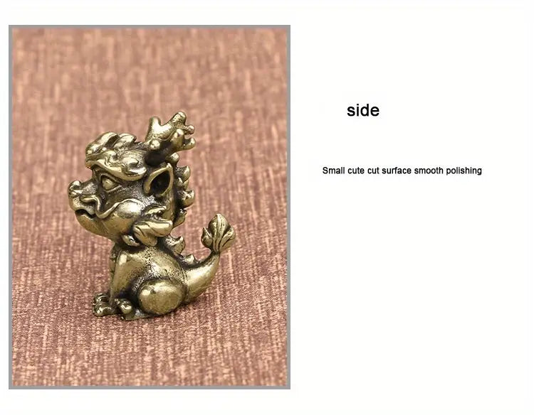 Brass Penguin Ornament - Desktop Sculpture for Decoration
