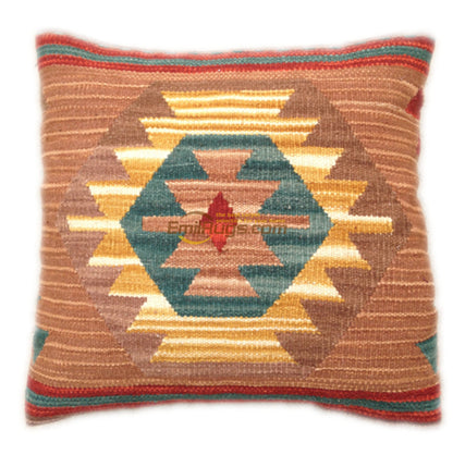 Handmade Kilim Pillow Case 60x60 - Decorative Woolen Gift