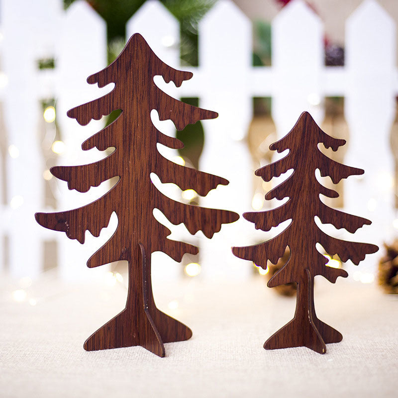 Wooden Christmas Reindeer Decor and Tree Ornament