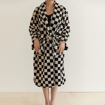 Simple Men's and Women's Bathrobe Towel