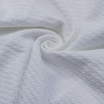 Cotton Waffle Hotel Bathrobe with Shawl Collar