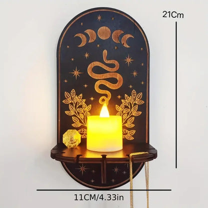 Creative Animal Crystal Shelf and Wall Candle Holder
