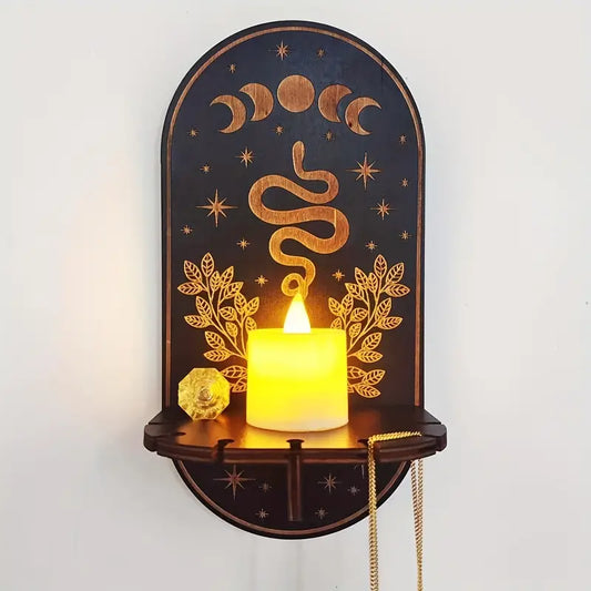 Creative Animal Crystal Shelf and Wall Candle Holder