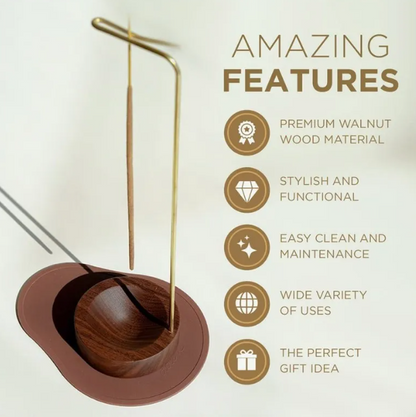 Wood Incense Holder