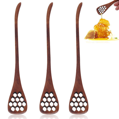 Wooden Honey Dipper Sticks, Set of 3