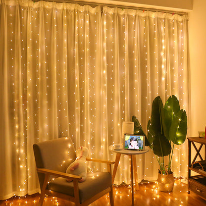 LED Curtain Fairy Lights with USB Remote Control