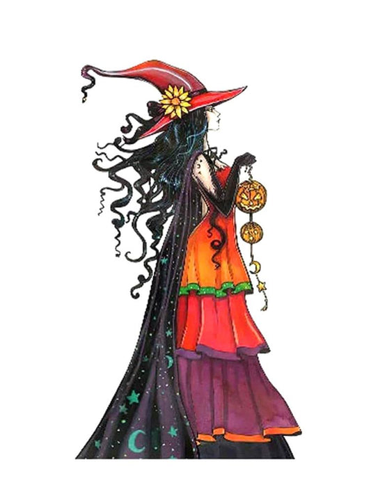 Halloween Metal Witch Sign for Garden Decor