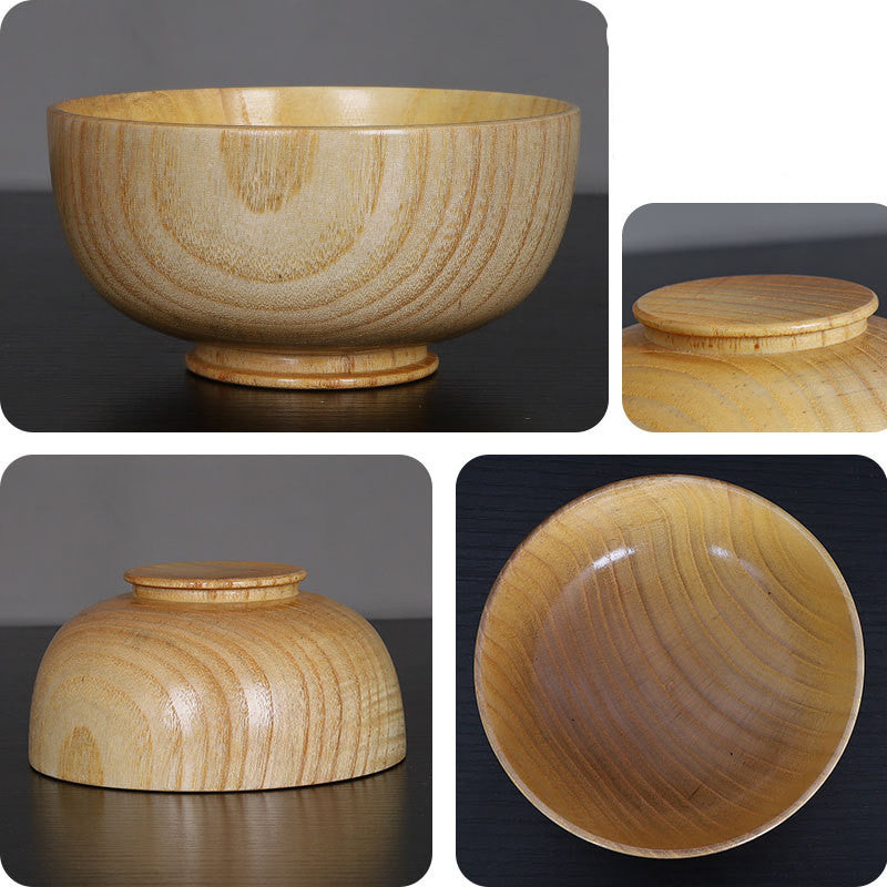 Unfinished Wax-Free Wooden Bowl