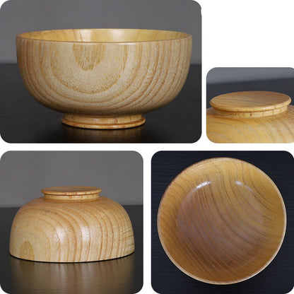 Unfinished Wax-Free Wooden Bowl