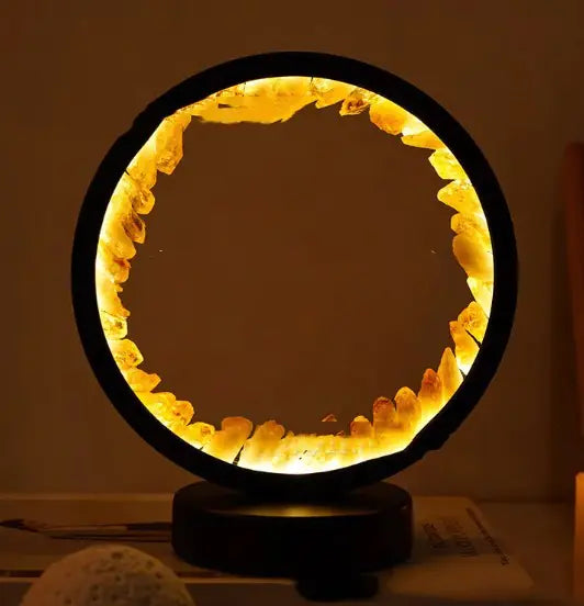 Round Crystal LED Gemstone Lamp