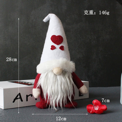 Creative Hooded Faceless Doll Christmas Gnome Plush Decor
