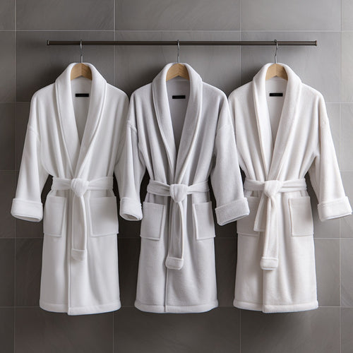 Plush Coral Fleece Bathrobe - Thick & Absorbent