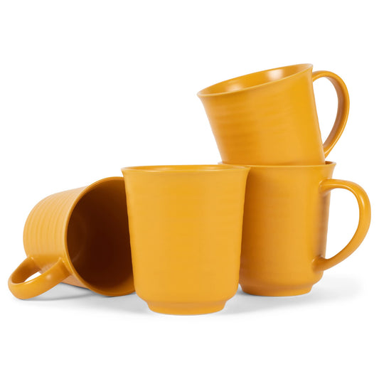 Elanze Designs Matte Ceramic Mug 17oz, Set of 4