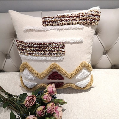 Luxury Handmade Moroccan Cushion Cover Geometric 45x45cm