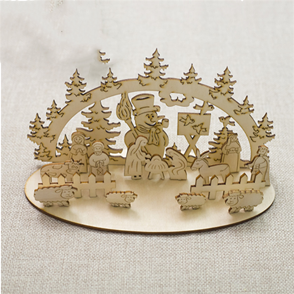 Christmas Wooden Table Decoration and 3D Ornament