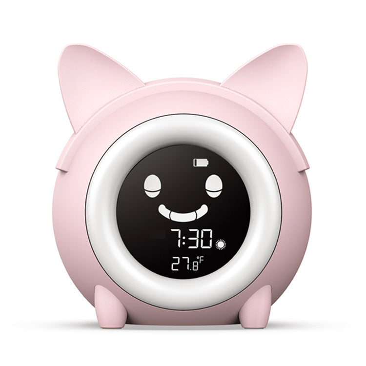 Creative Cartoon Alarm Clock with Night Light for Kids