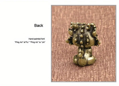Brass Penguin Ornament - Desktop Sculpture for Decoration