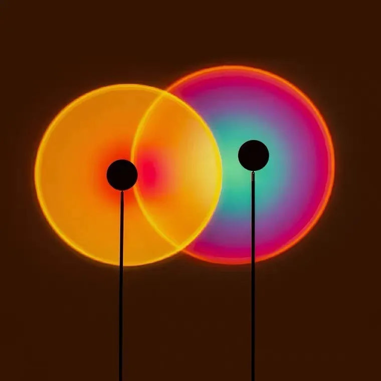 Rainbow UFO Sunset Projector Lamp