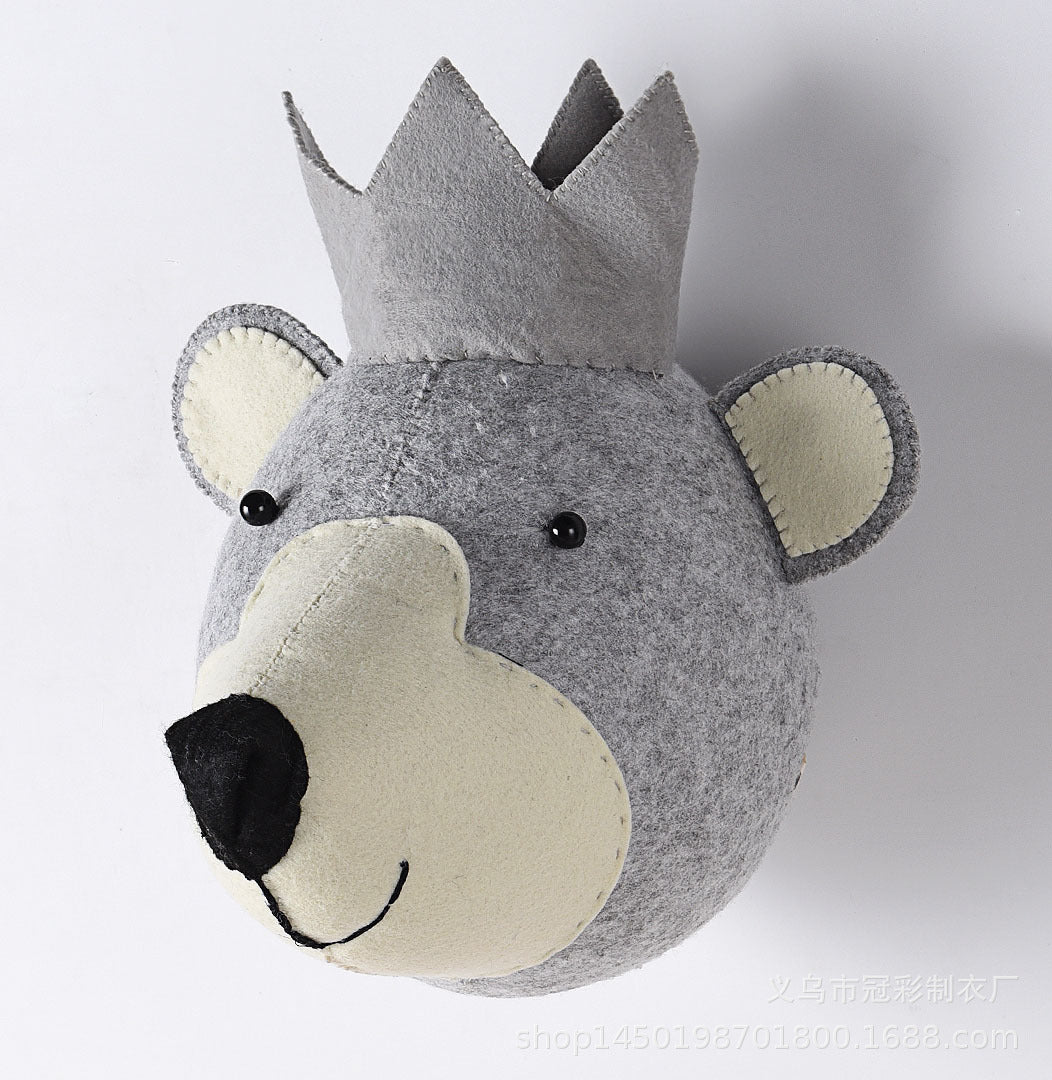 Handmade 3D Animal Wall Decor for Kids' Room