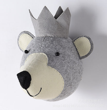 Handmade 3D Animal Wall Decor for Kids' Room