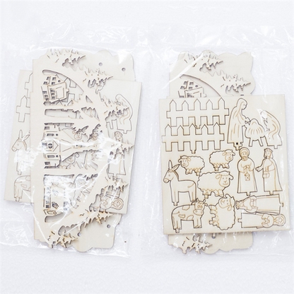 Christmas Wooden Table Decoration and 3D Ornament