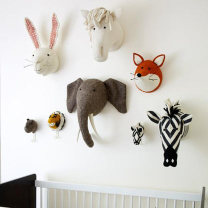 Handmade 3D Animal Wall Decor for Kids' Room