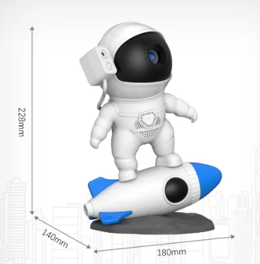 Rocket Astronaut Galaxy Projector Lamp