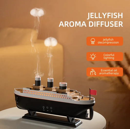 Steamship LED Aroma Diffuser and Humidifier