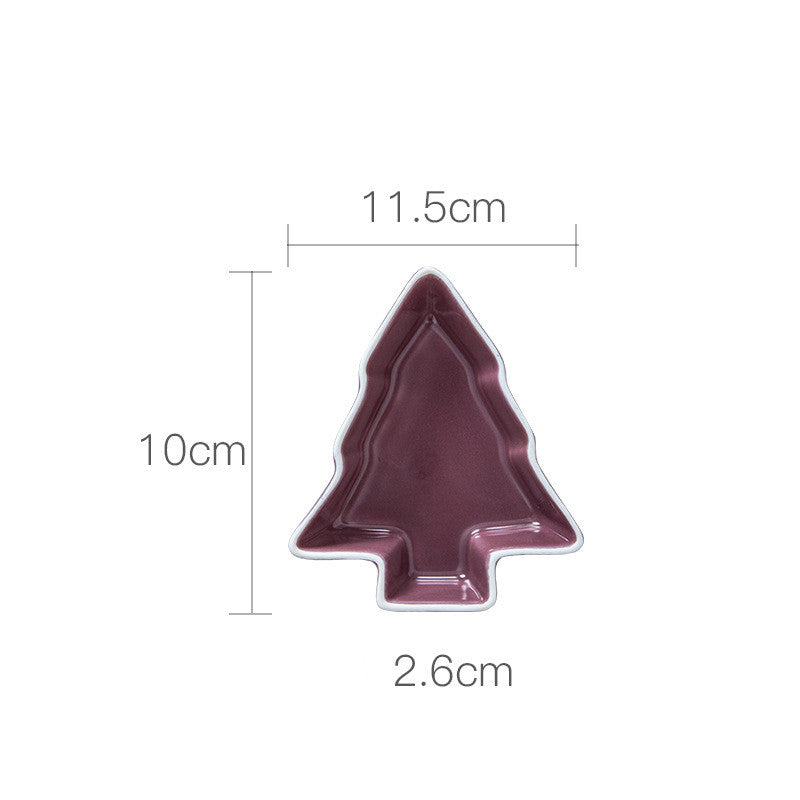 Creative Ceramic Christmas Tree Snack Dish Tableware