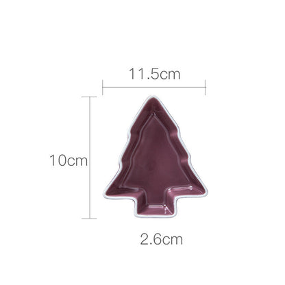 Creative Ceramic Christmas Tree Snack Dish Tableware